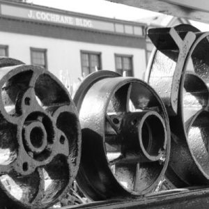 Black and White – Ladysmith BC – main street – DSC 08296